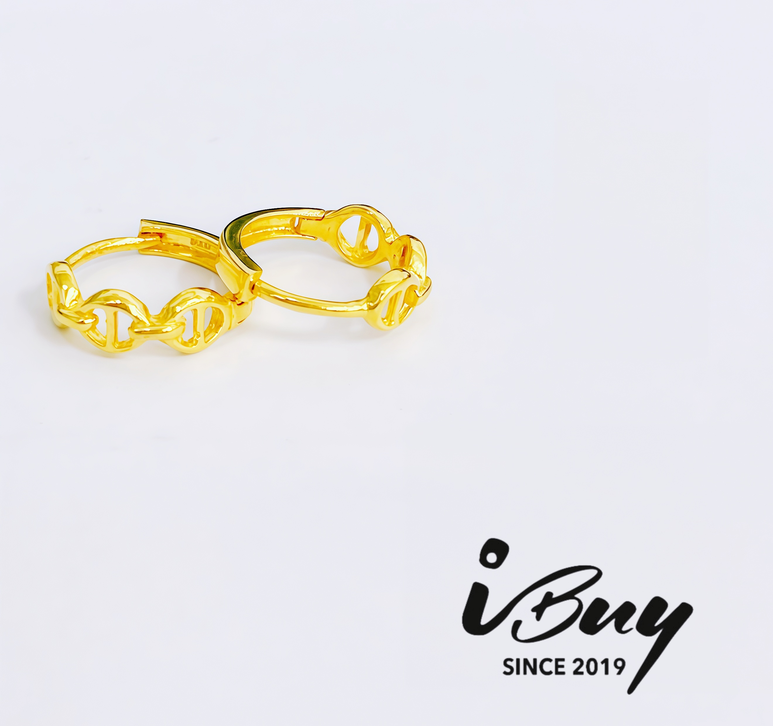 916 GOLD PIG NOSE EARRING 916 金 猪鼻子耳圈