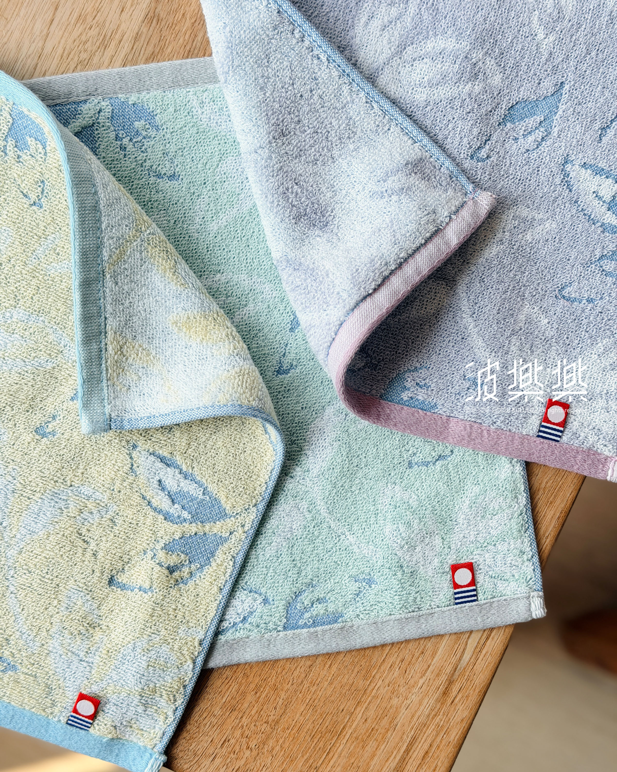 今治(葉紋提花)小方巾 手帕