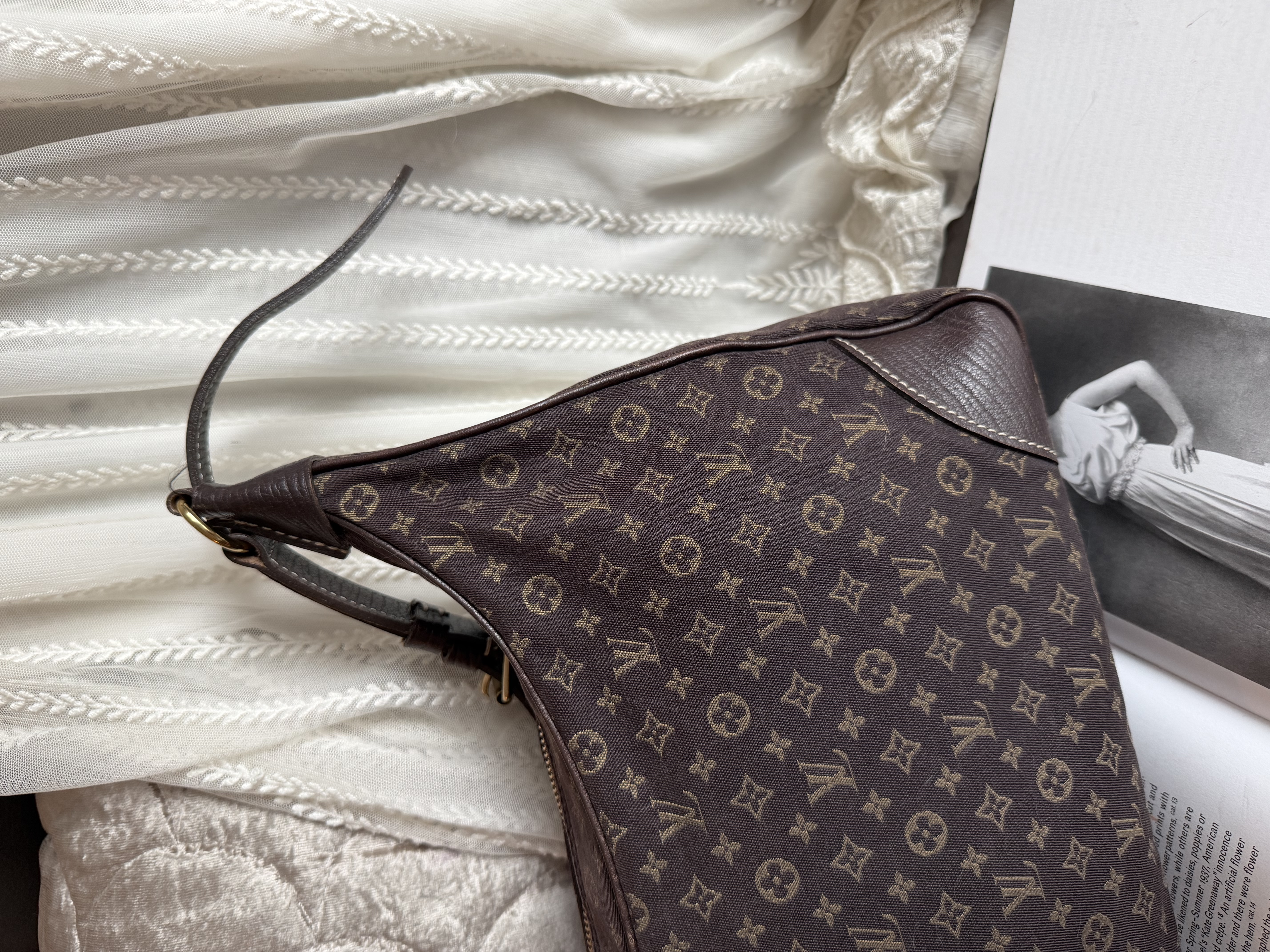 LOUIS VUITTON Monogram Mini Lin Boulogne bag