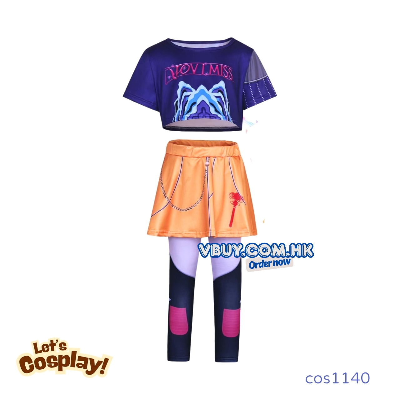 獵魔女團Mira 服裝Kpop Demon Hunters Mira Cosplay 獵魔女團Mira角色服裝 女童角色扮演表演服 生日主角服裝 香港現貨 女童萬聖節服裝 cos1140