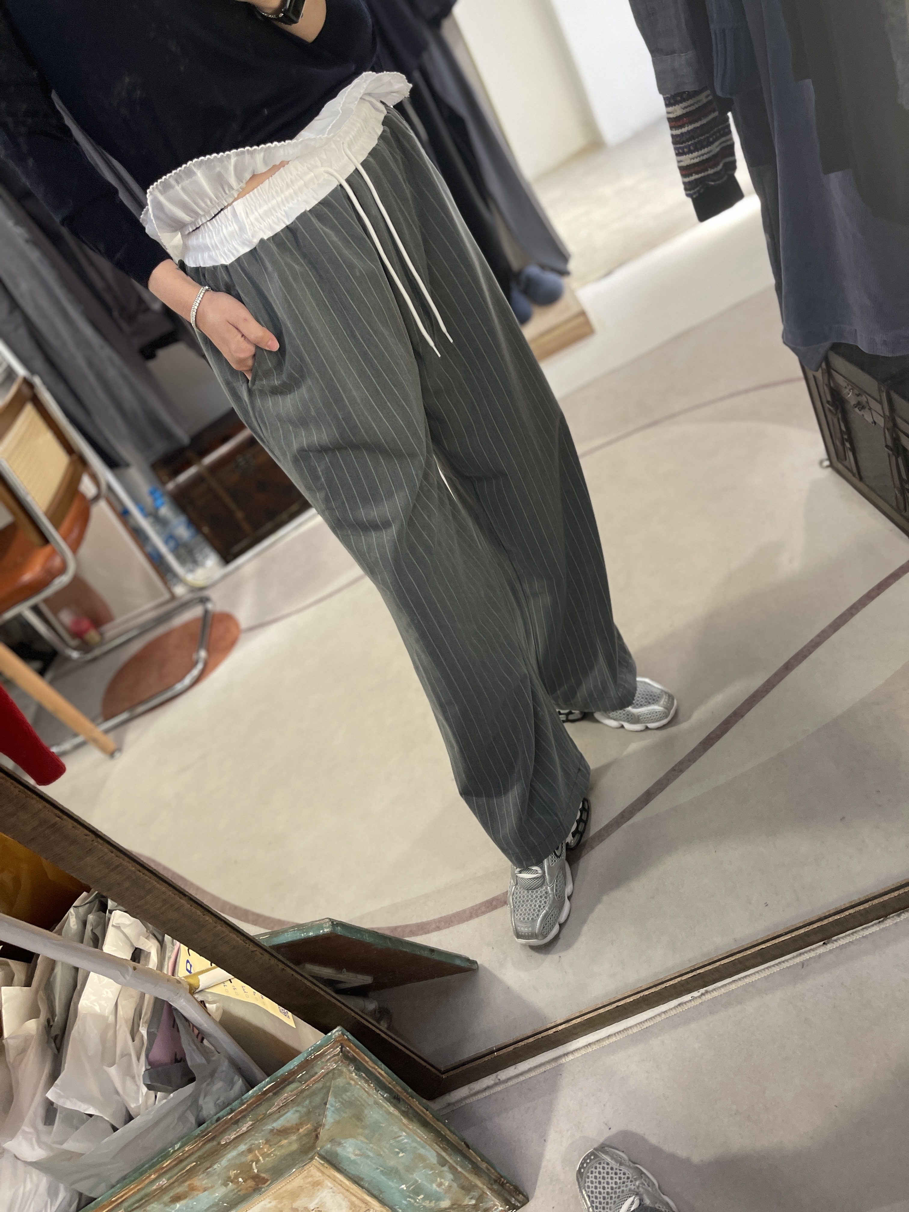 SS flexible waist pants