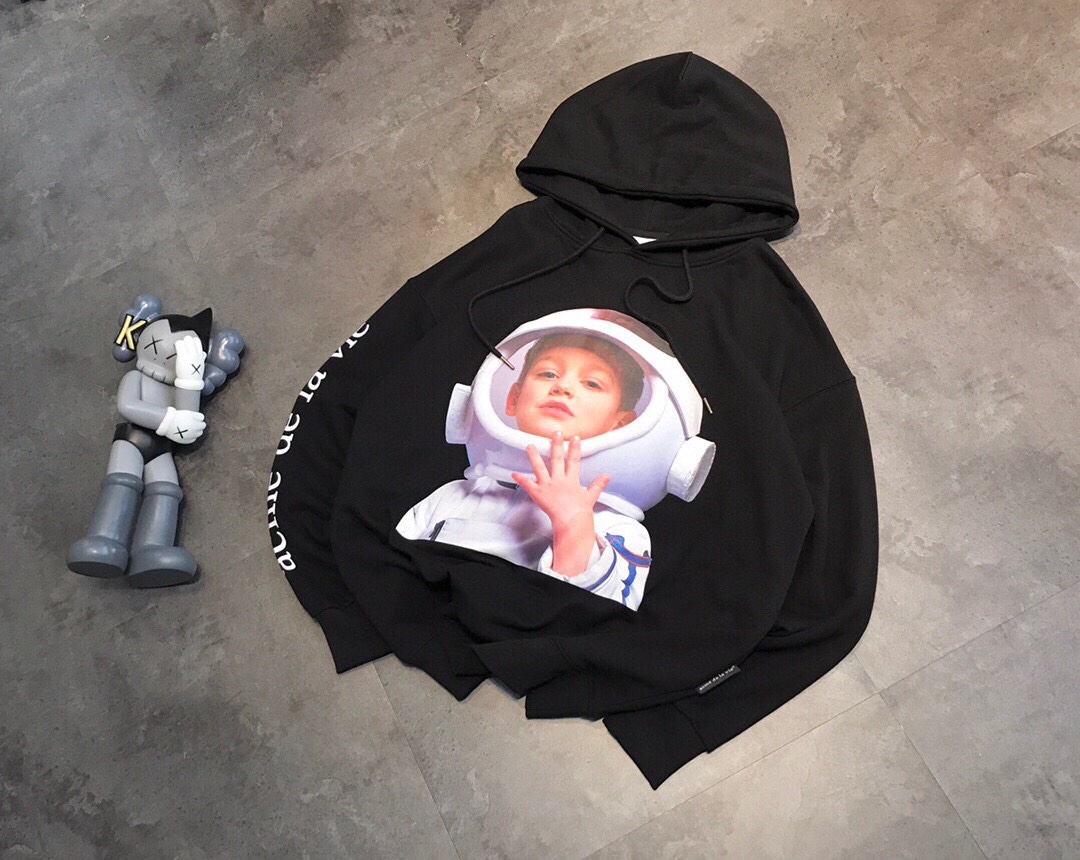 ADLV 宇航員男孩印花連帽衛衣