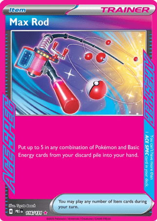 Pokemon TCG Prismatic Evolutions - Max Rod-116/131