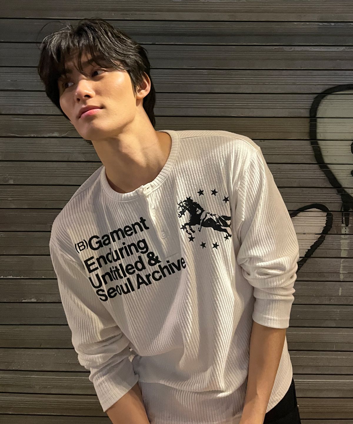 🇰🇷訂購｜UNTITLED 26SS｜Unicorn Henley Neck Long Sleeve 2色 