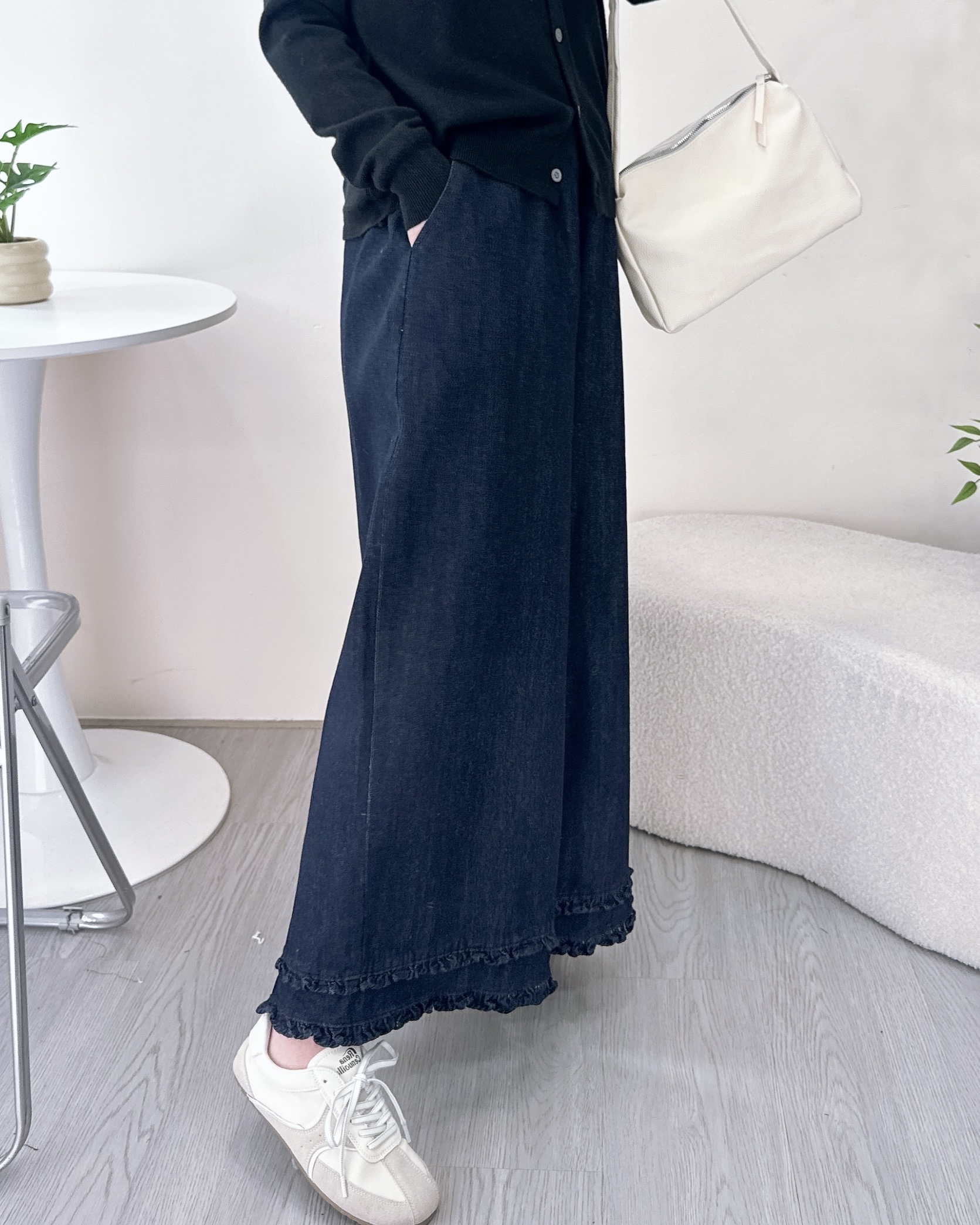 型格荷葉邊寬鬆闊褲 3色