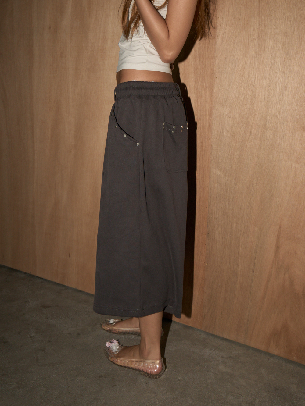 ⁠Studded Pocket Bermuda Pants