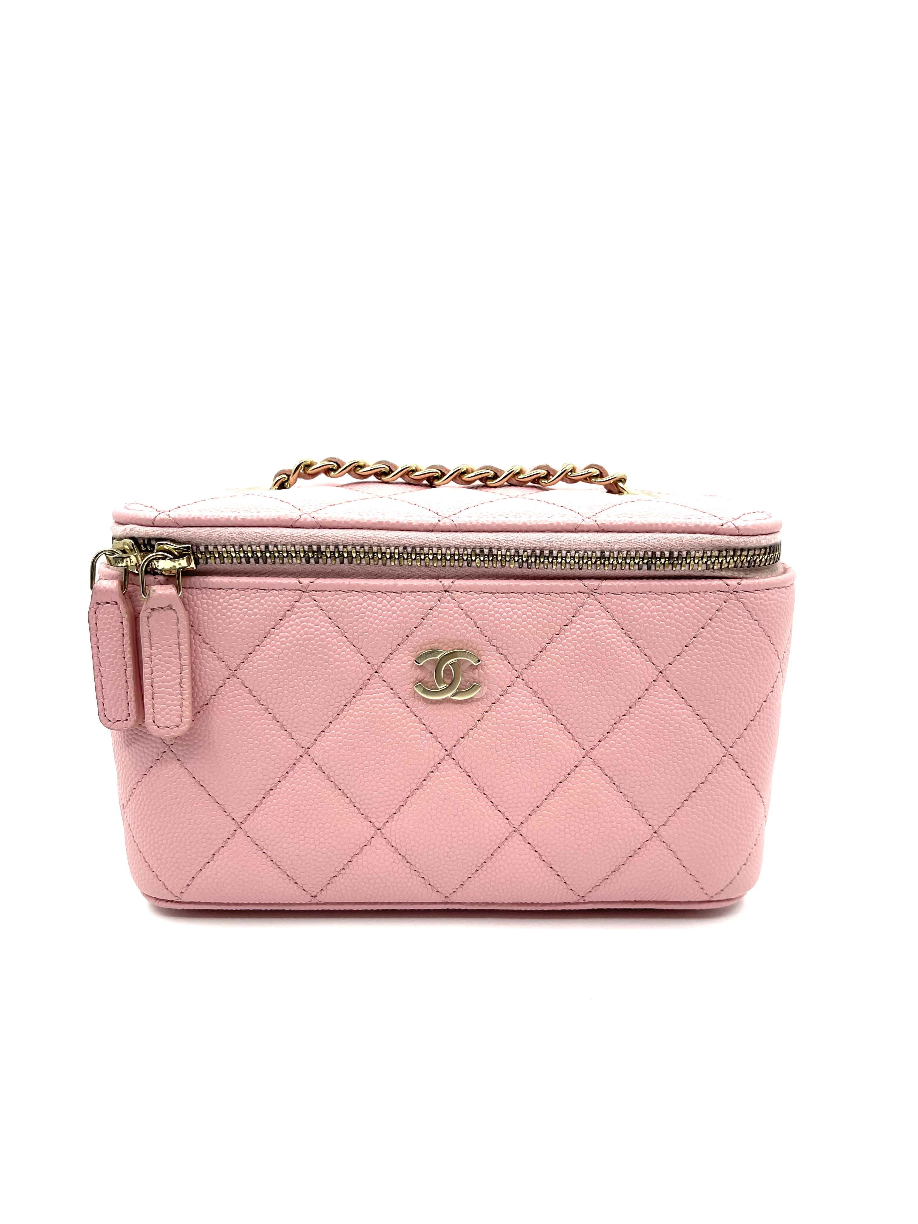 Pre-Owned CHANEL Classic Clutch With Chain / Pink / Product Code: 248301