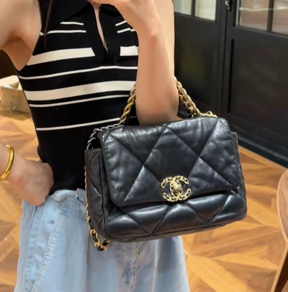 紫色控💜Full set Chanel19bag 罕有深紫色系列