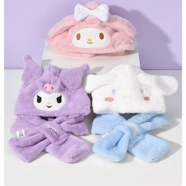 Sanrio 冬季保暖連帽頸巾