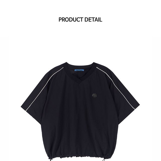 Rose Frantz ♥ Nylon Piping T-shirt/追跡付 Rose Frantz Nylon Piping T-shirt [Black] | KAZUE