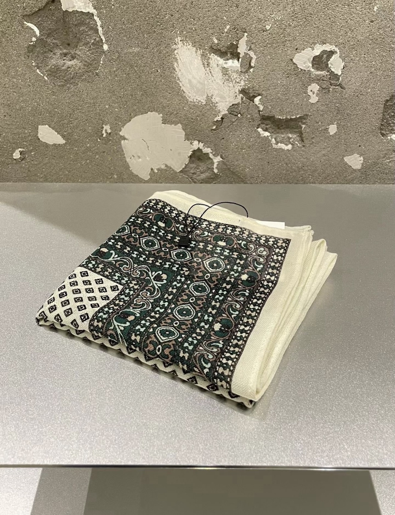 Vintage Patterned Square Scarf #sf06
