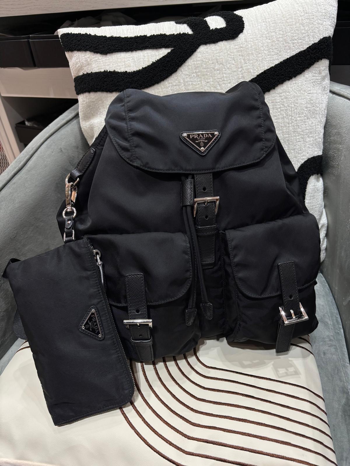 Prada Re-Nylon Backpack 100%Authentic, 95%New ✅pouch ✅Dust bag
