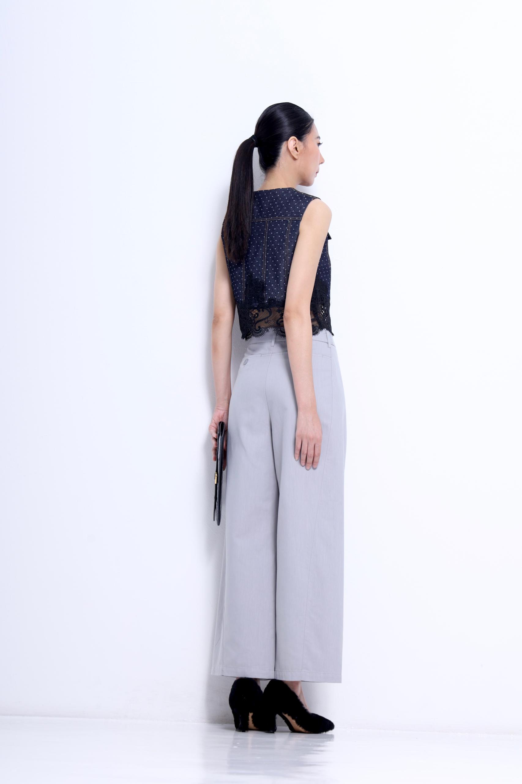 CP1674 COTTON STRAIGHT LEG TROUSER