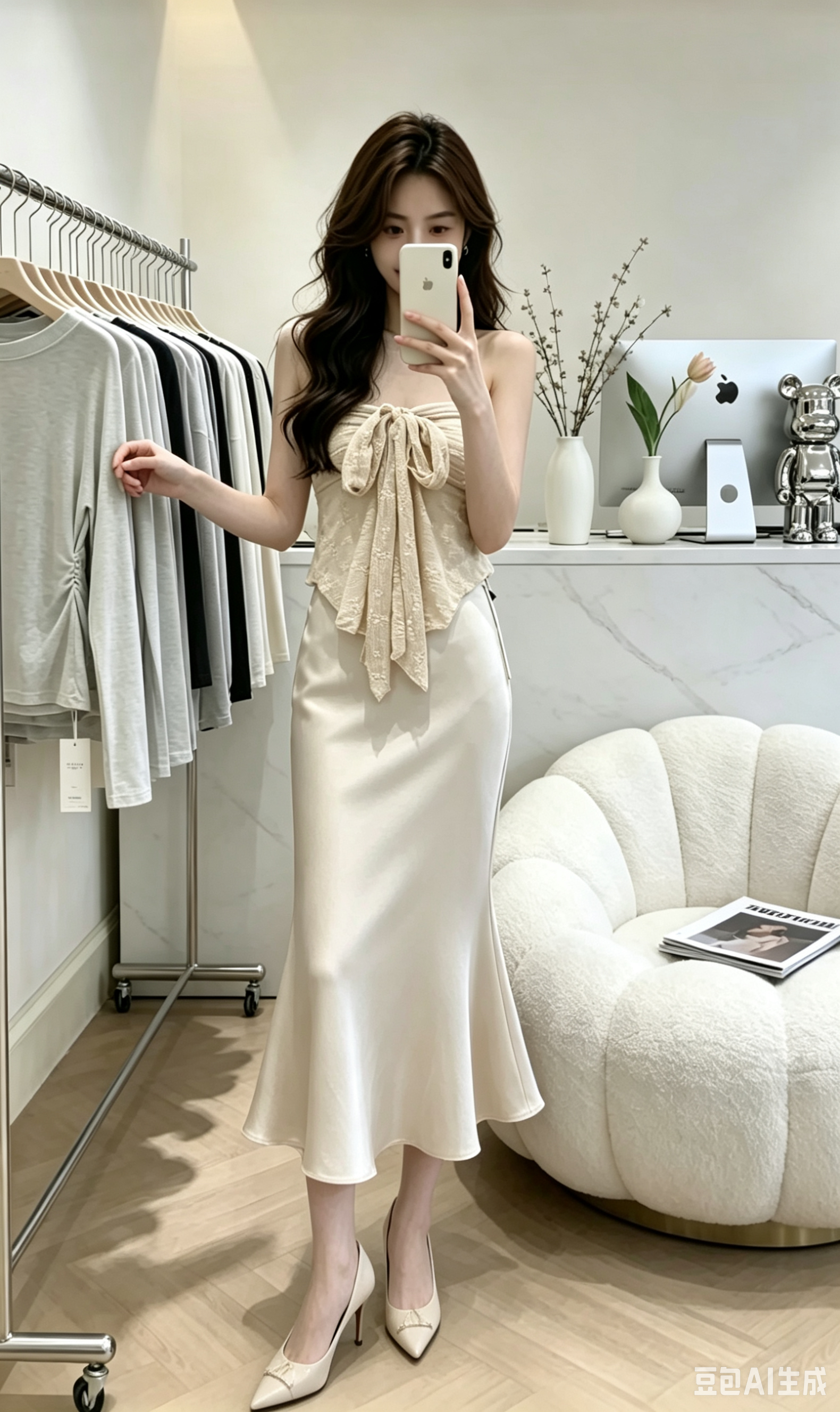 4516 丝缎气质鱼尾裙｜Luxury Satin Mermaid