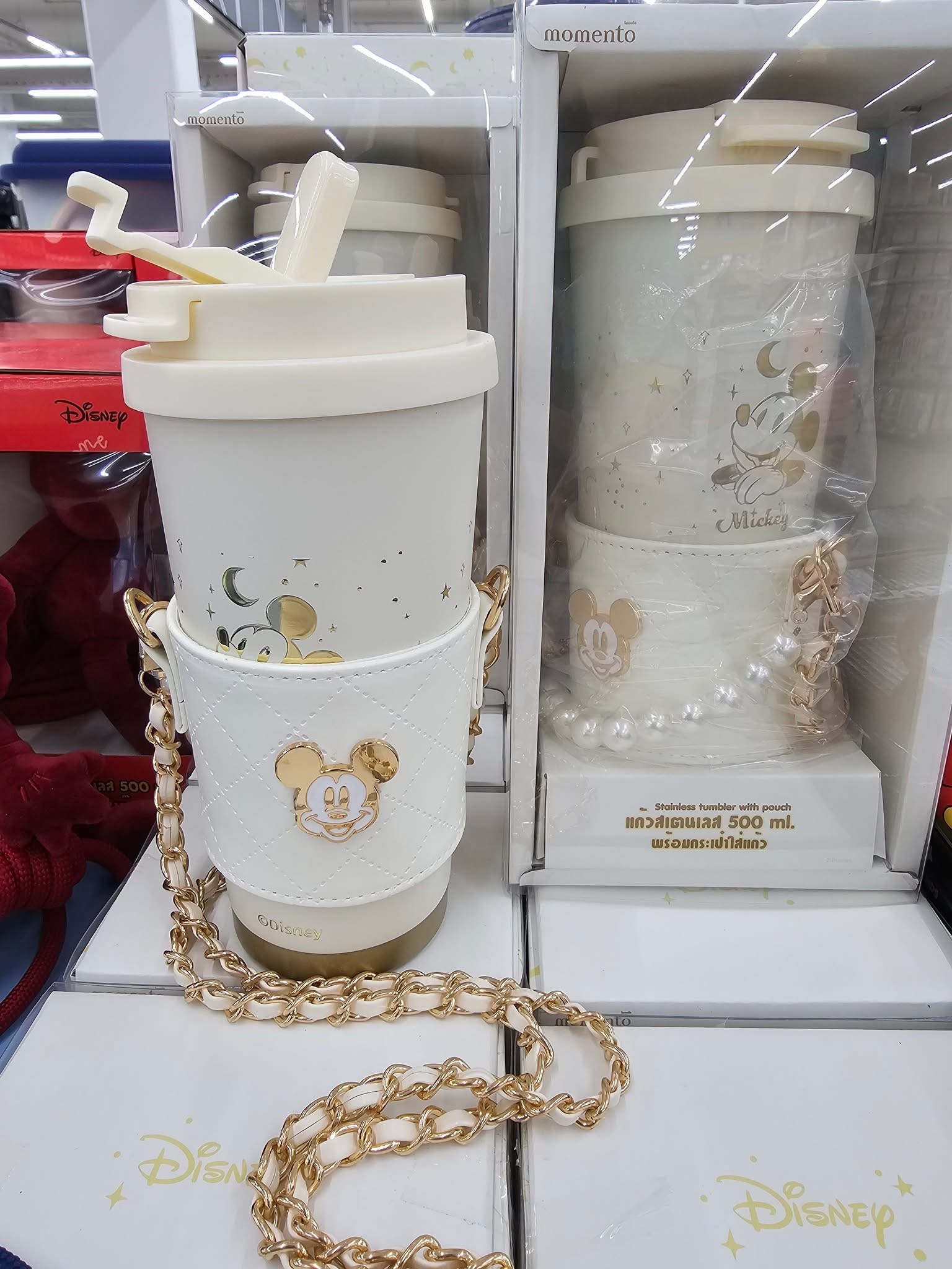 泰國直送 米奇水杯保溫杯女吸管杯