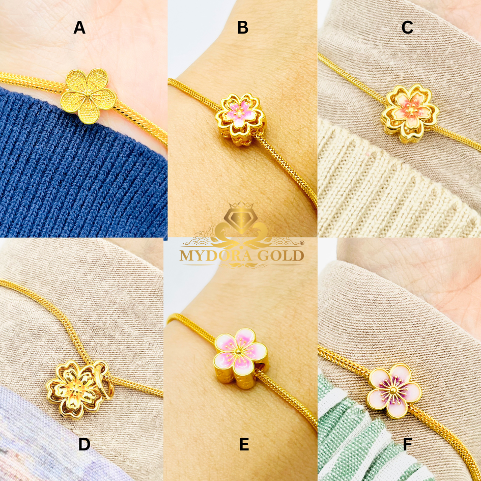 MYDORA Charm Bead Sakura Series (5G) l EMAS 916/22K