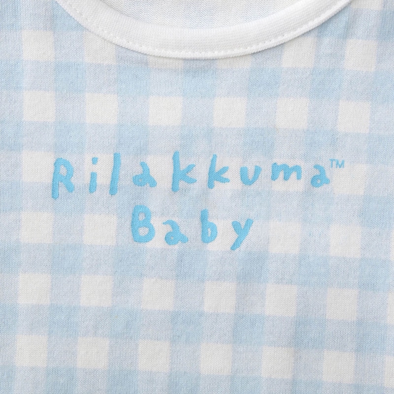 🇯🇵預訂 日本直送🇯🇵Rilakkuma Baby鬆弛熊系列兩色人物屁股面部格紋短袖連身服