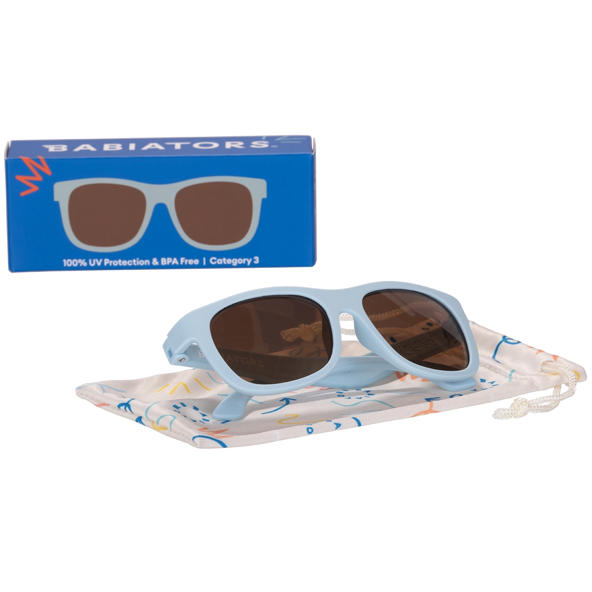 Baby Blue with Amber Lens Navigator Baby & Kids Sunglasses