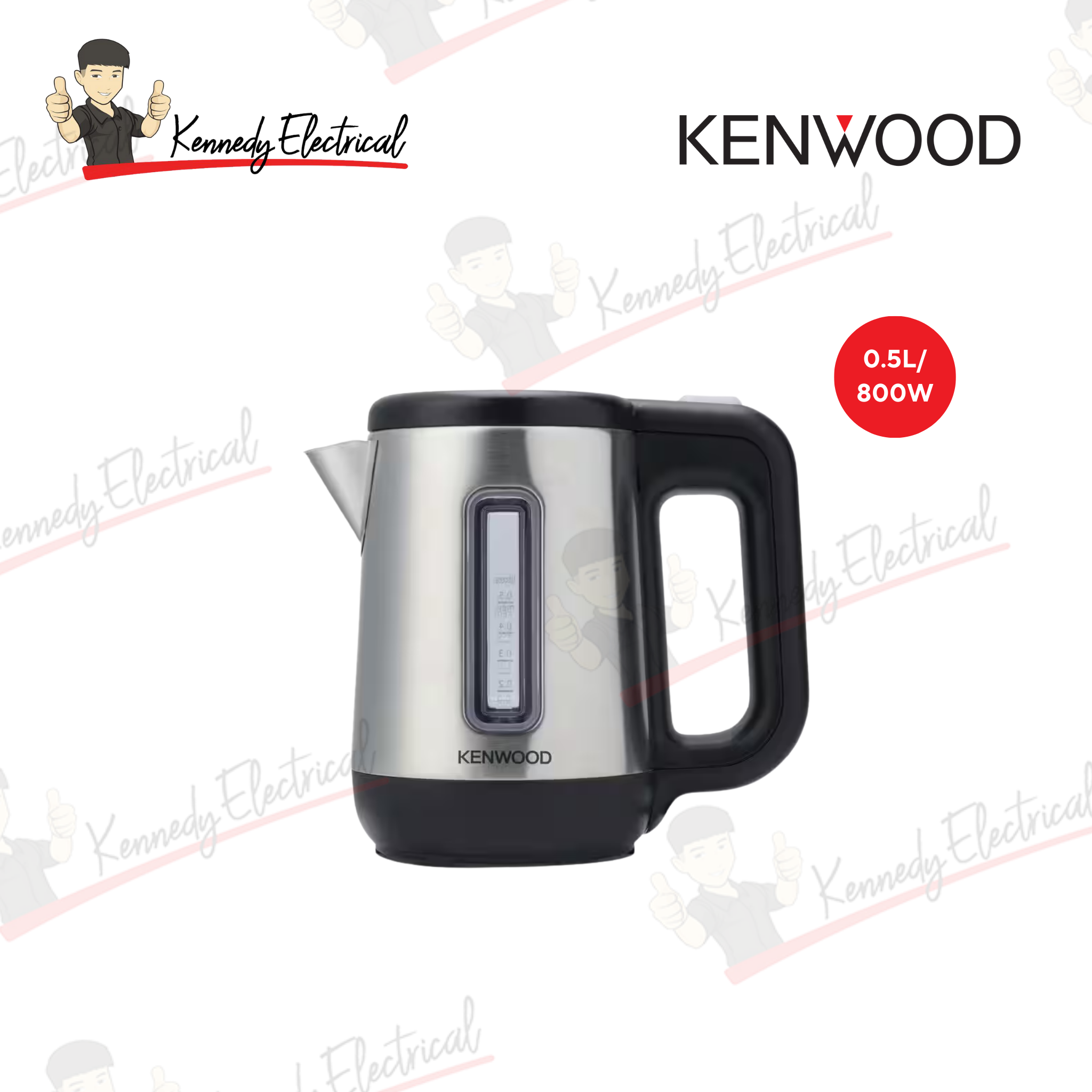 Kenwood 0.5L 800W Stainless Steel Travel Kettle (JKM076)