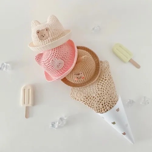 Dottodot Summer萌趣耳朵休閒帽(松鼠)