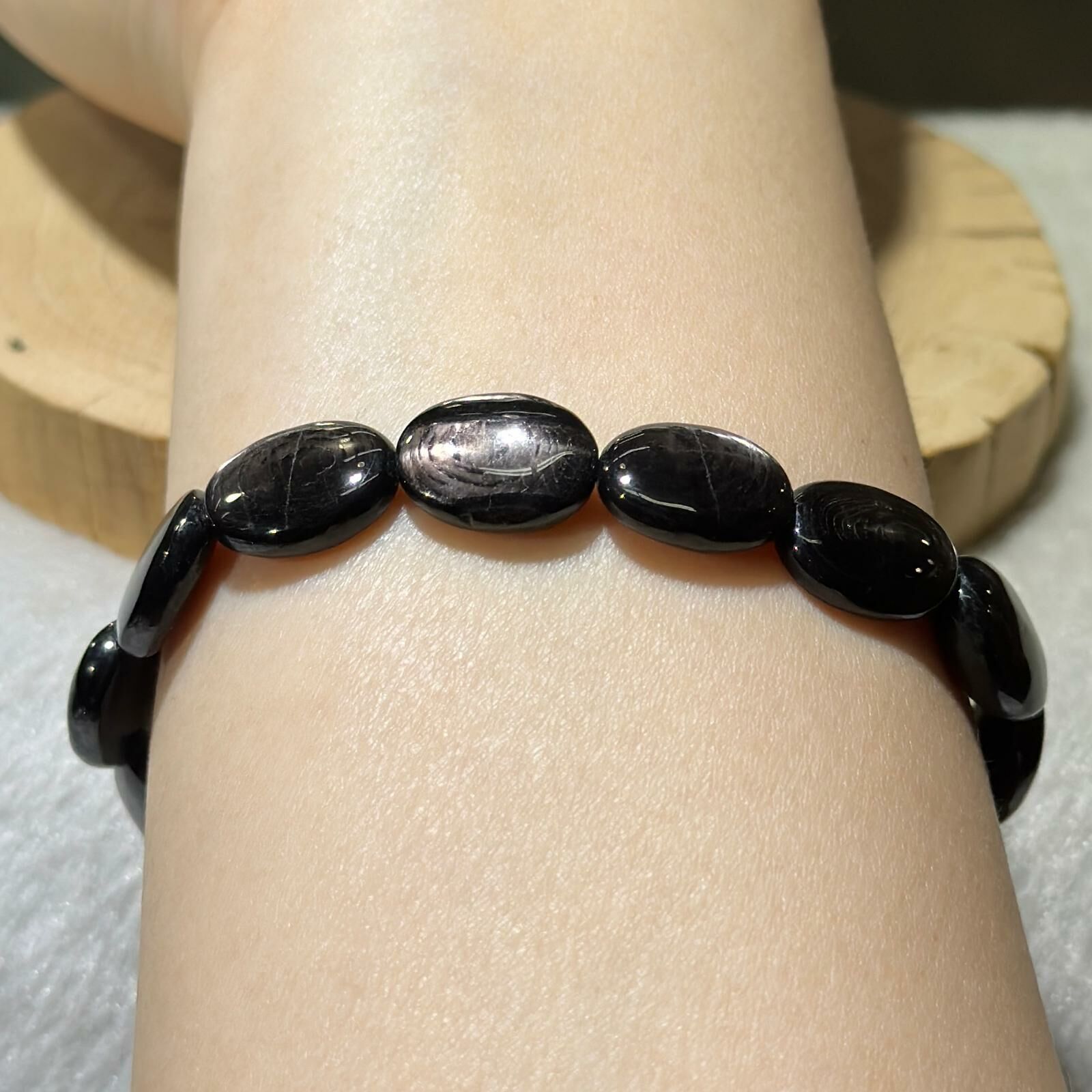 金運石鵝蛋形手串 10mm +/-