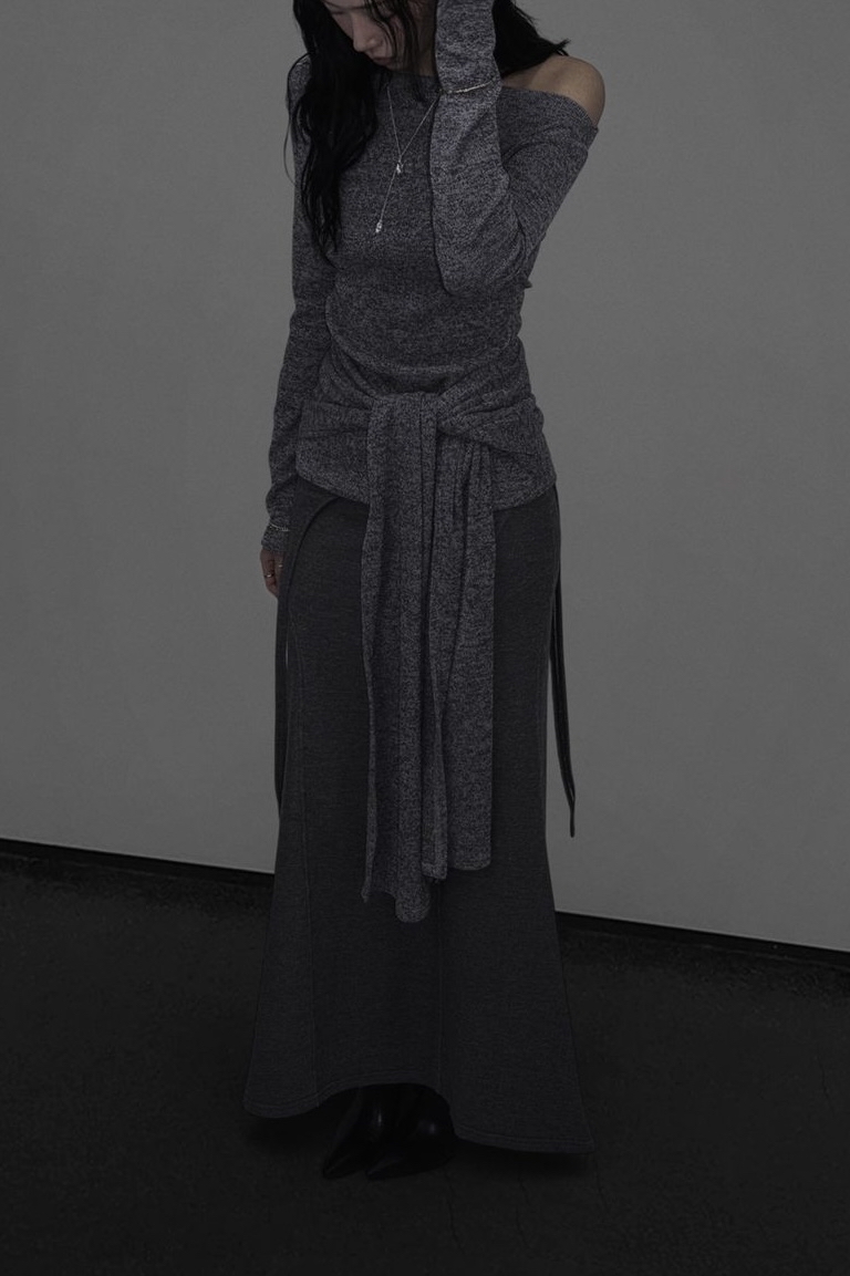 Off-Shoulder Tie-Waist Top