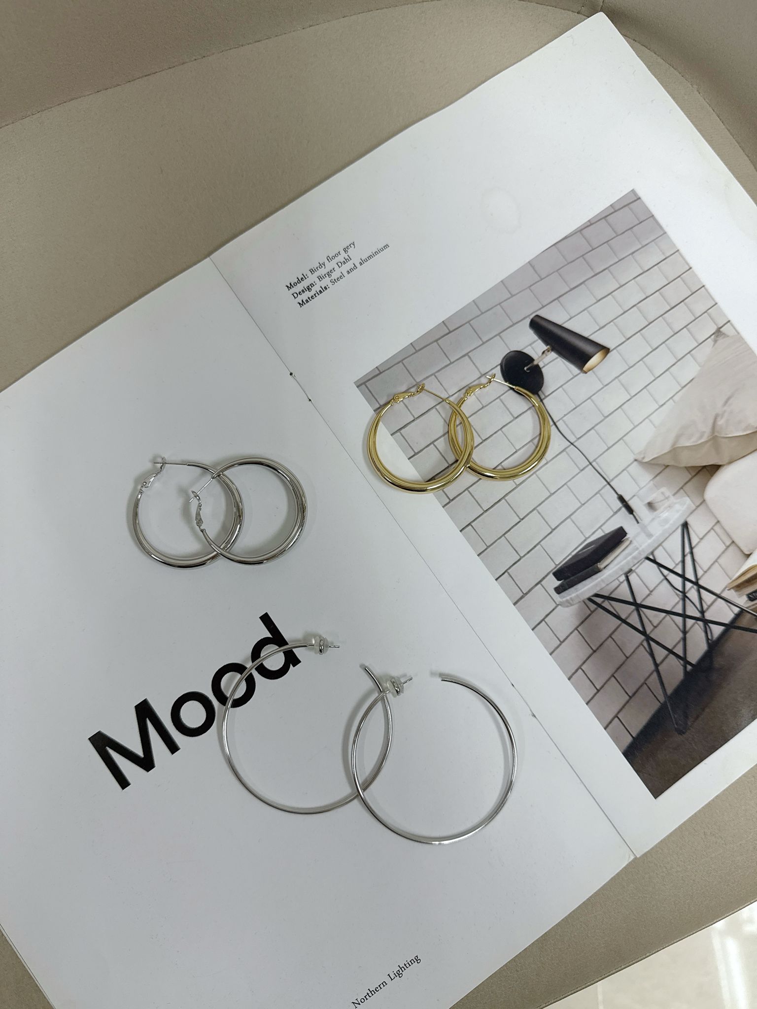 B28立體圈圈耳環