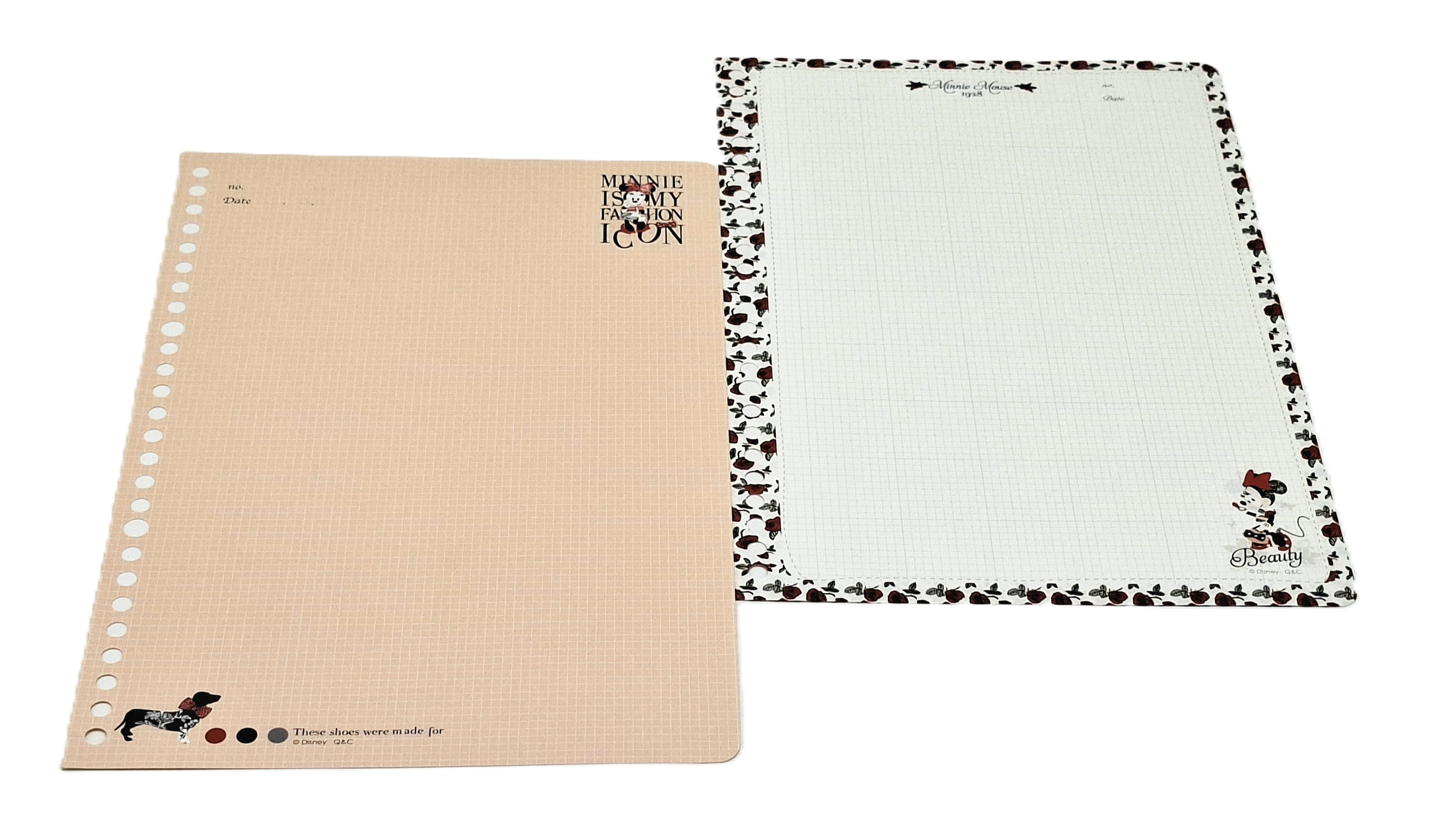 30頁 26孔活頁內紙-方格   MINNIE MOUSE (DPIC-B560B)