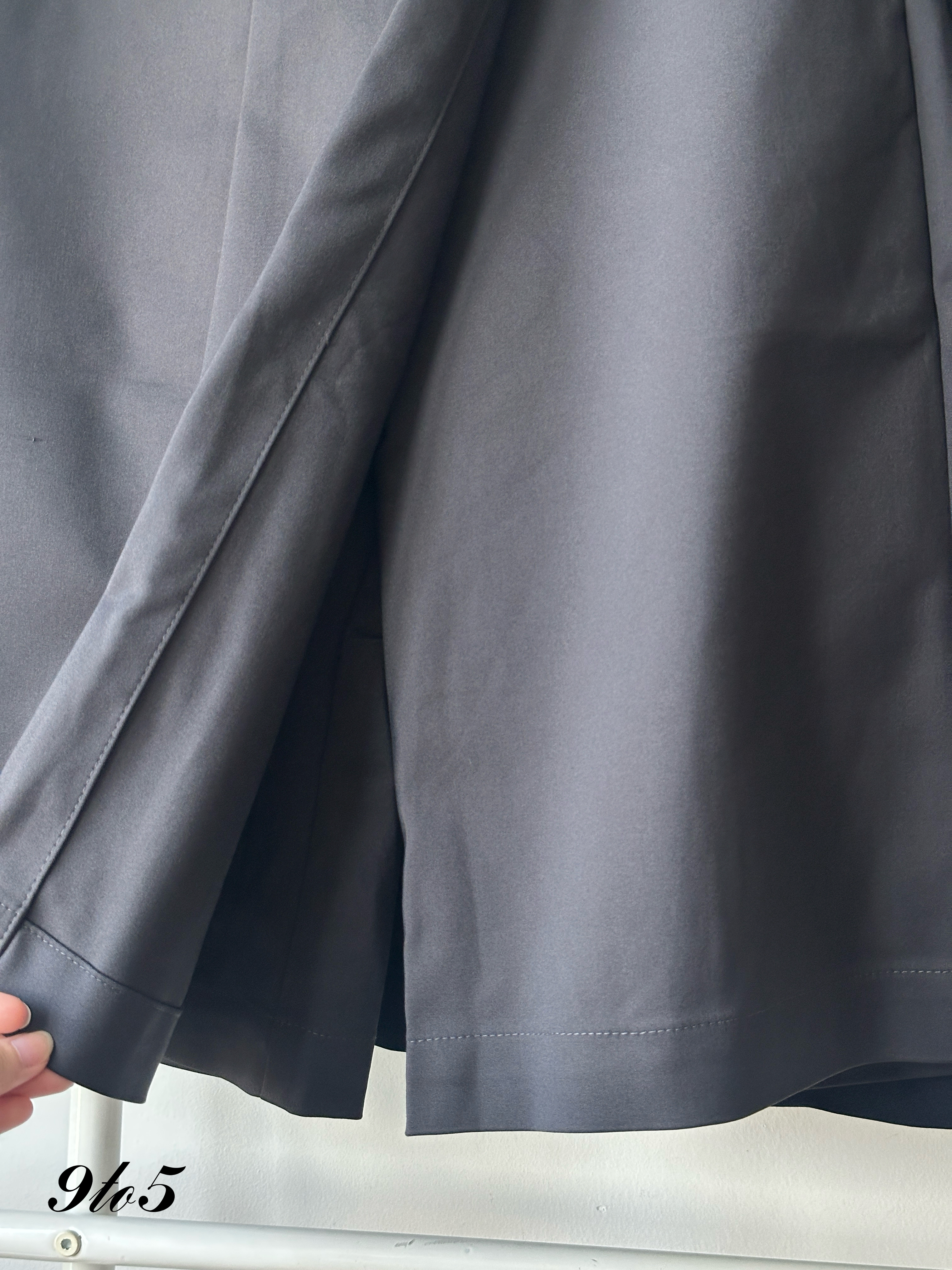 S1883 A Line Skort - Dark Blue & Dark Grey