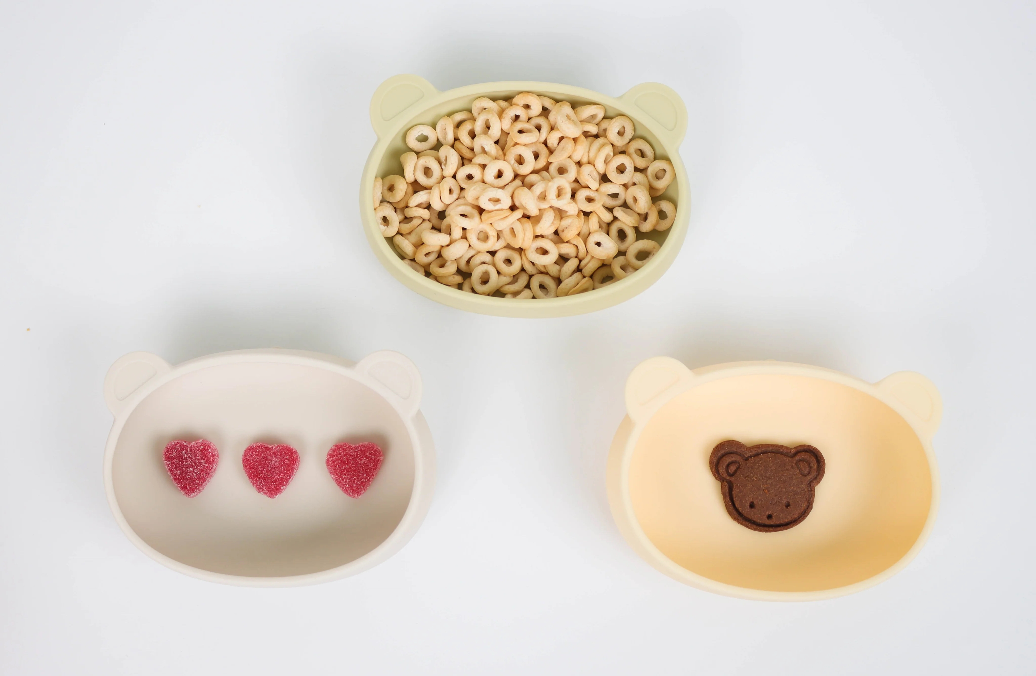 Silicone Bear Suction Plate(butter set)