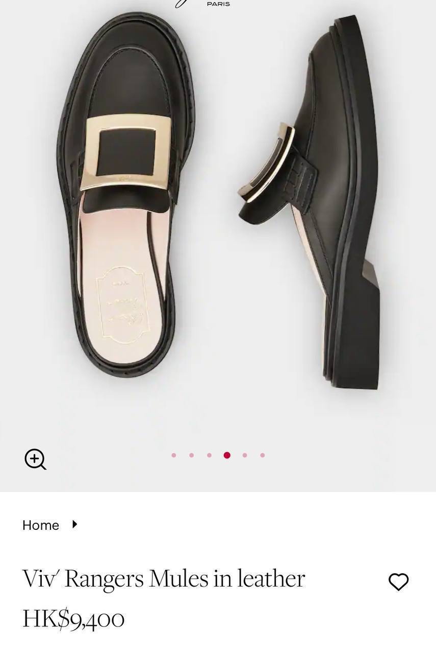 精選優惠💖訂貨✨Rv 半拖loafer  斯文又帶點casual嘅款  補碼 🔖Size 35-37.5/38.5-42