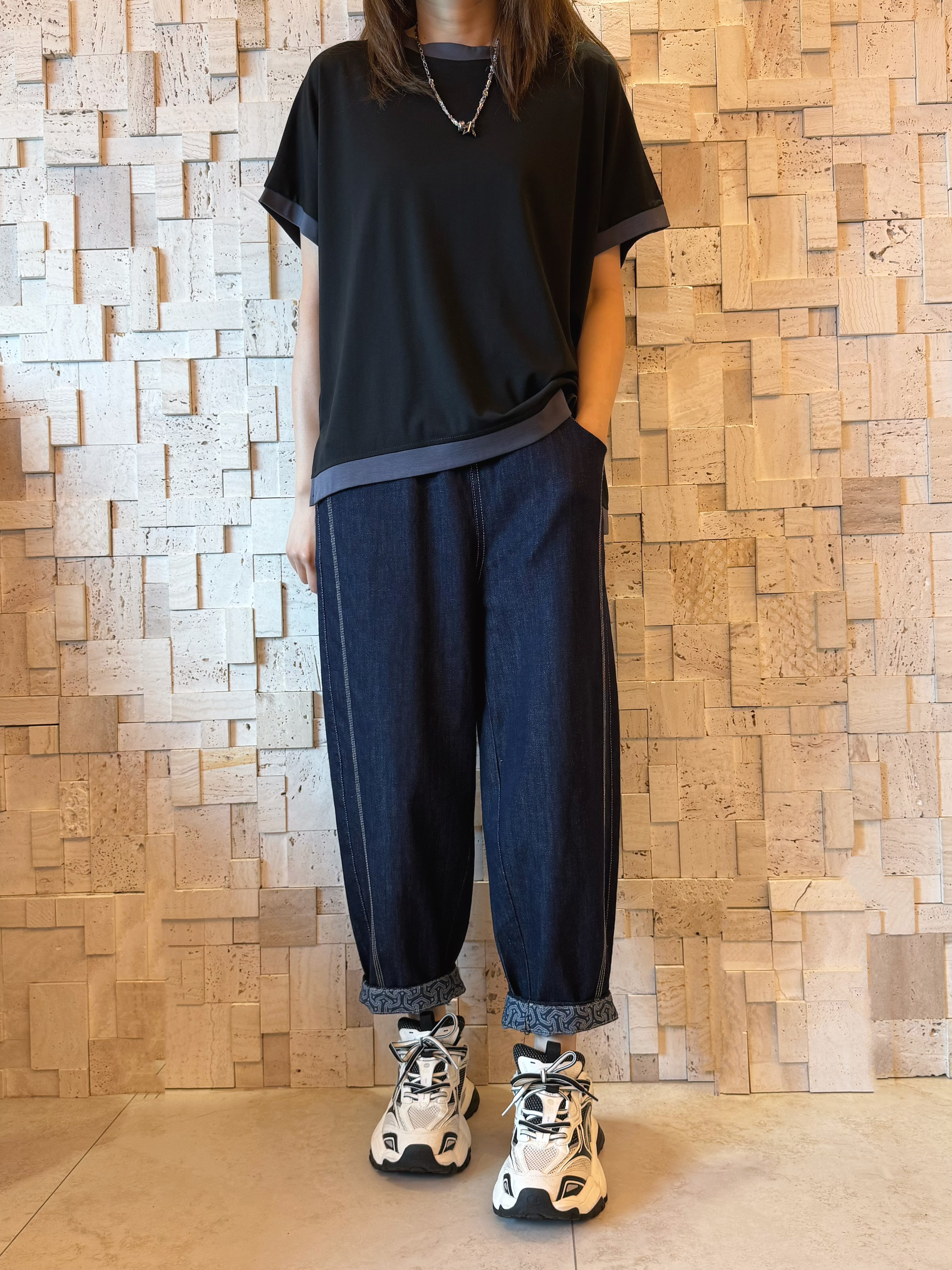 #2094 簡約撞色圓領Top 🔥