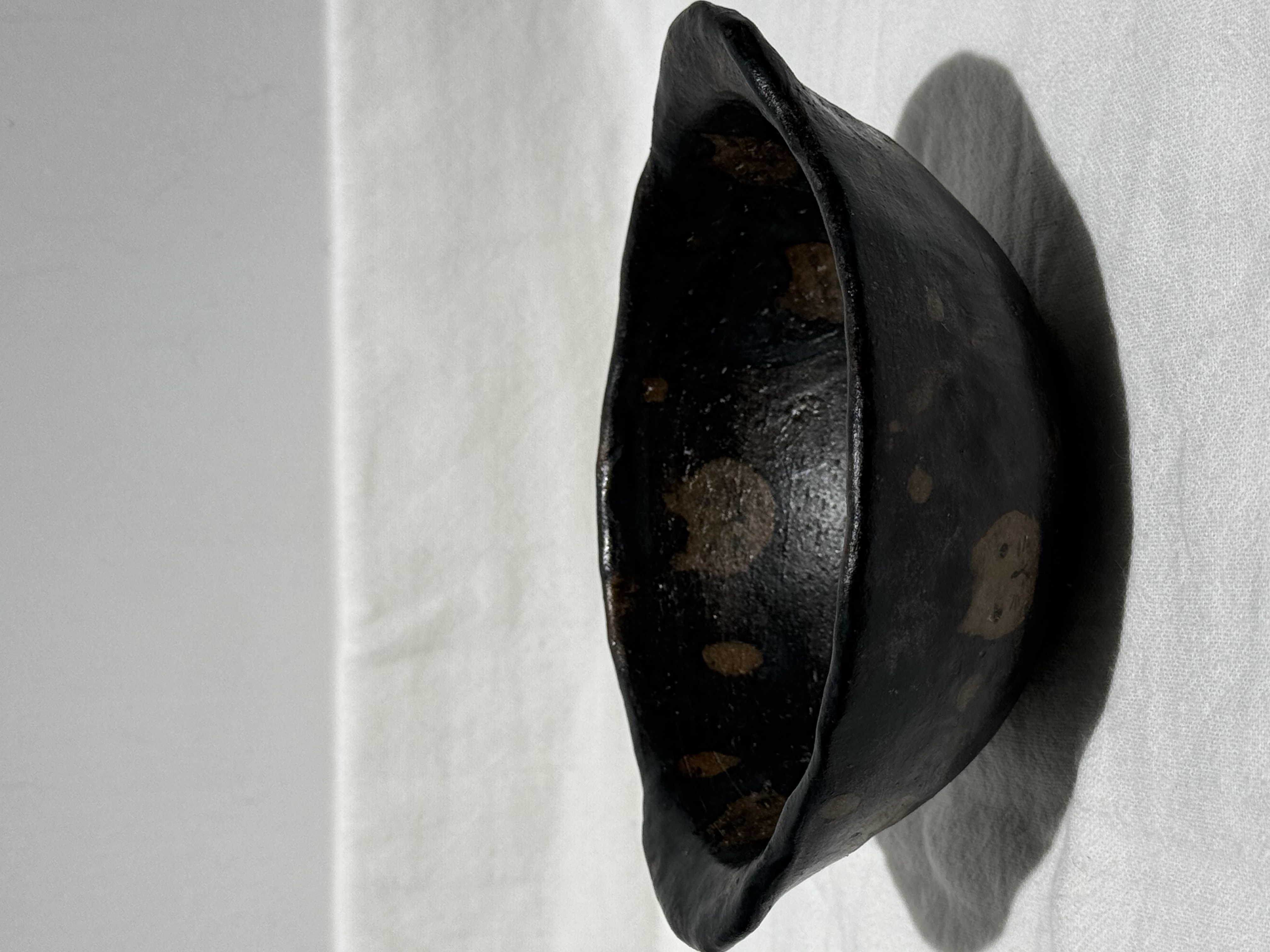 水玉工坊 黑色 貓咪 貓貓 雙耳碗