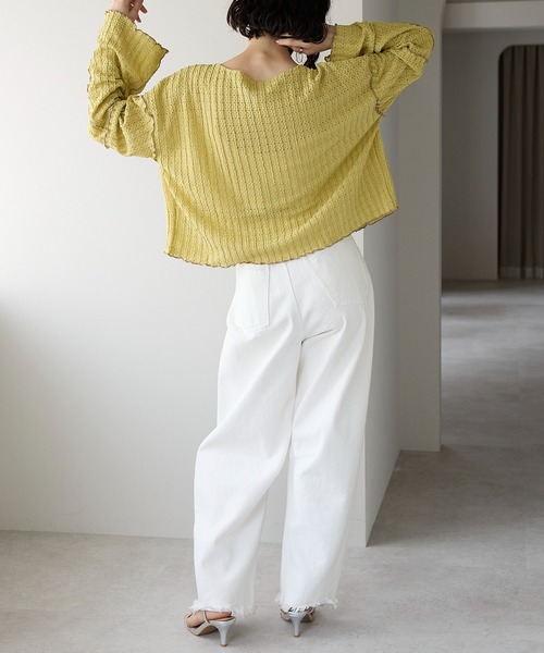 double ribbon 木耳邊外套