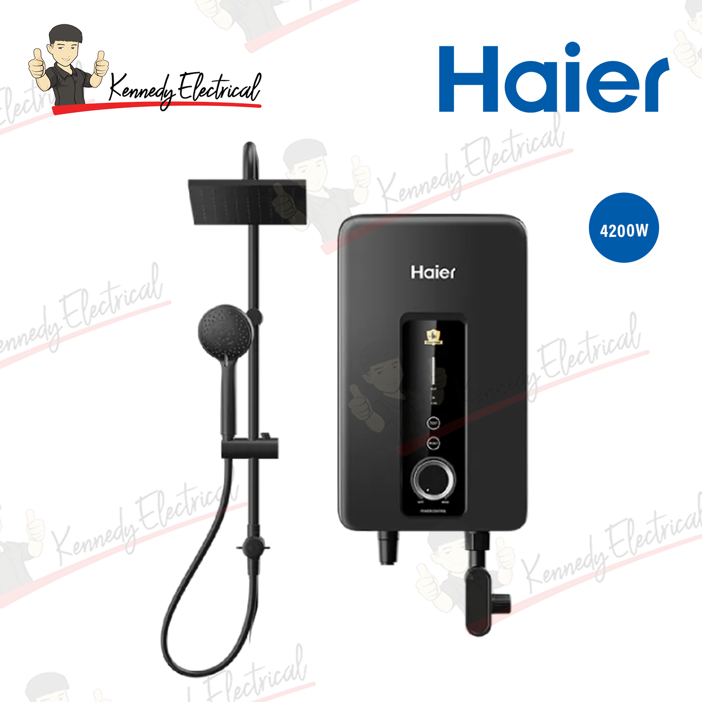 Haier 4.2kW DC Pump Rain Shower Water Heater (EI42M-BP3B-RS)