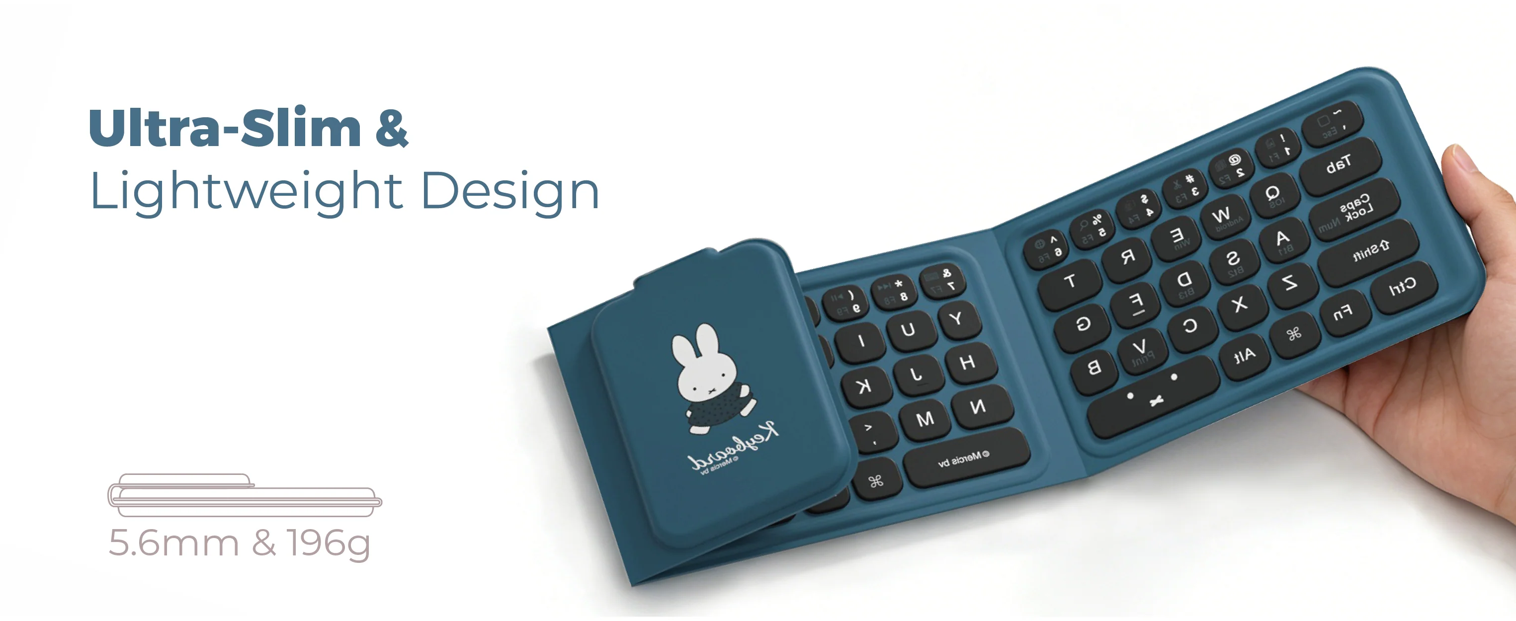 預購 miffy 三折式藍牙鍵盤 （3色選擇）