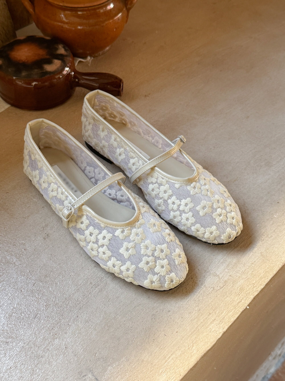 Floral Meshed Maryjane (3 colors)