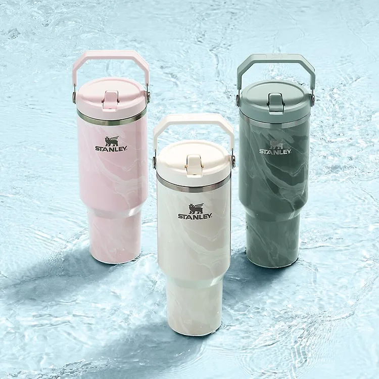 [STANLEY] Iceflow Flip Straw 2.0 Tumbler 887ml - CALACATTA COLLECTION (4色)
