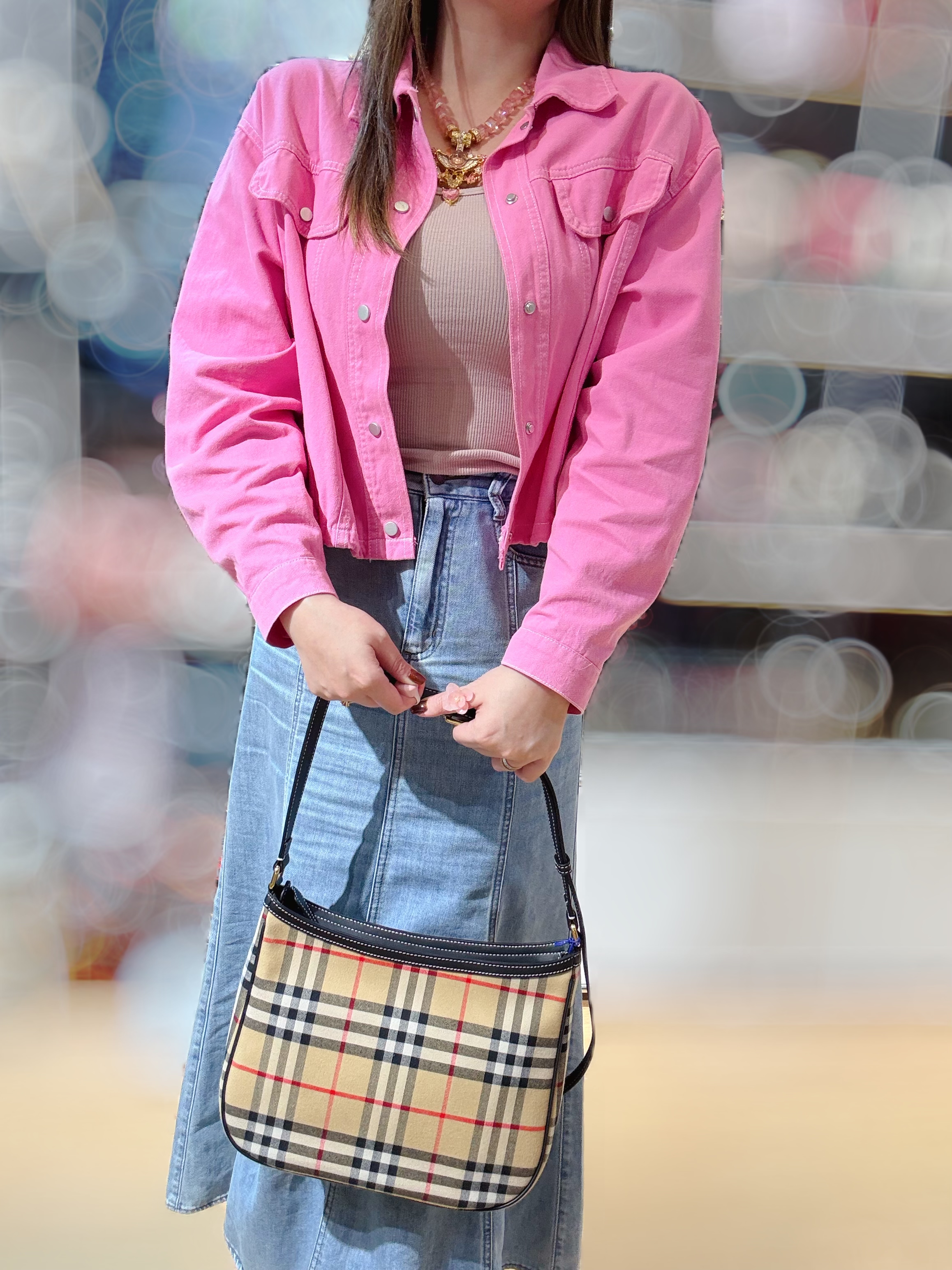 Burberry hobo archive beich check