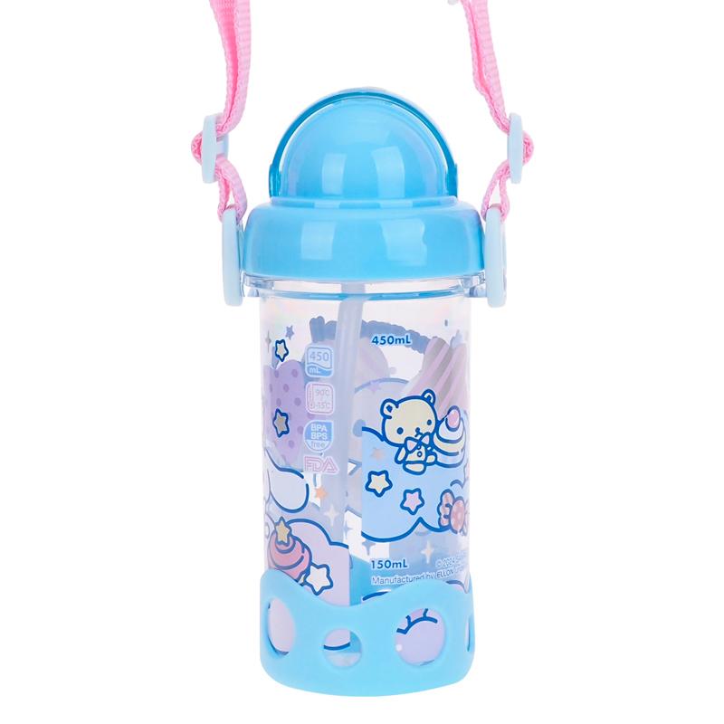 Cinnamoroll 450ml BPA & BPS Free Water Bottle w/ Straw & Neck Strap 膠水樽連飲管及頸繩