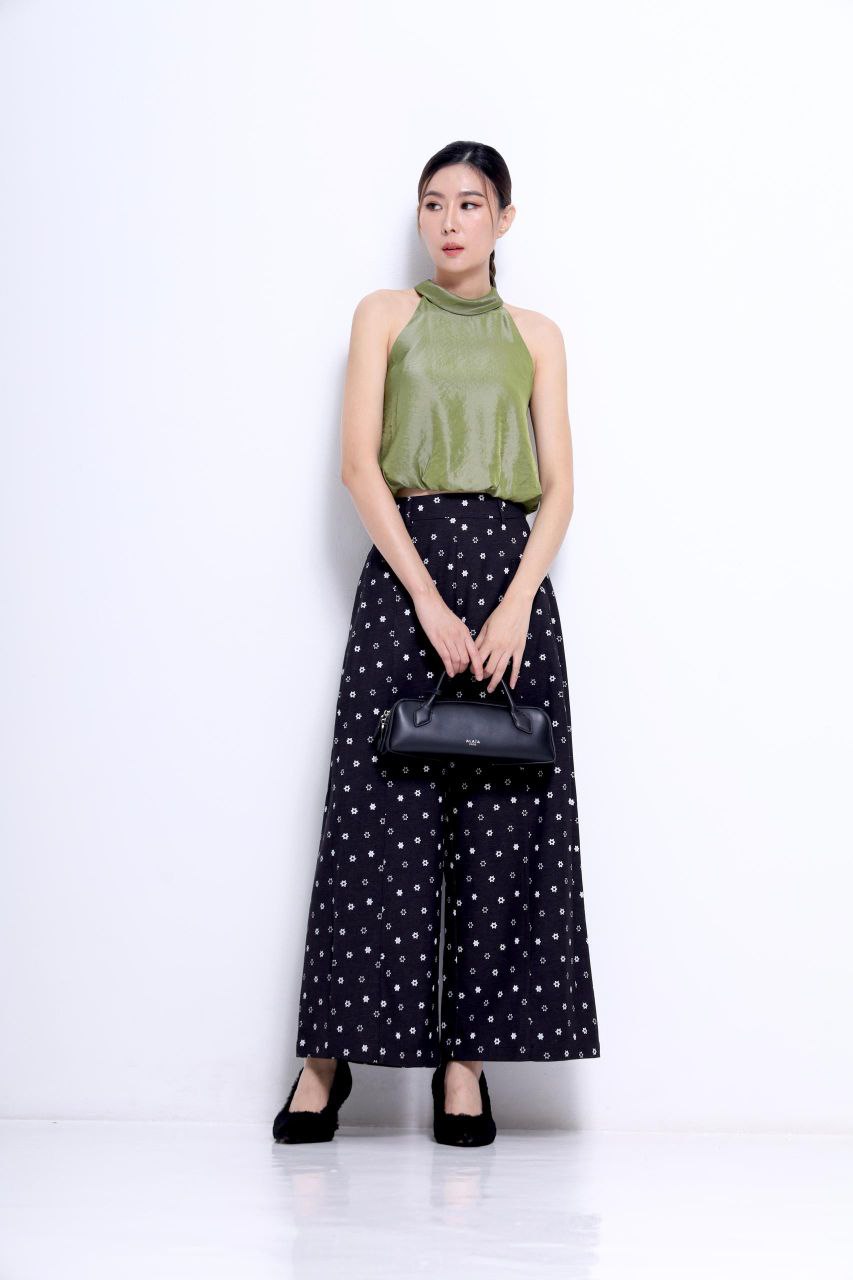 星星图案宽脚裤 1603