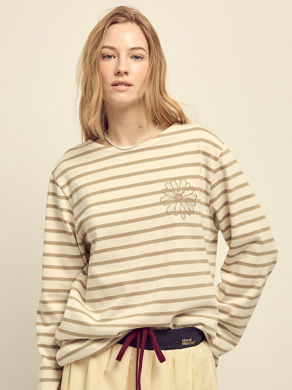 Mardi Mercredi Relay Day | Stripe Long Sleeve Tee