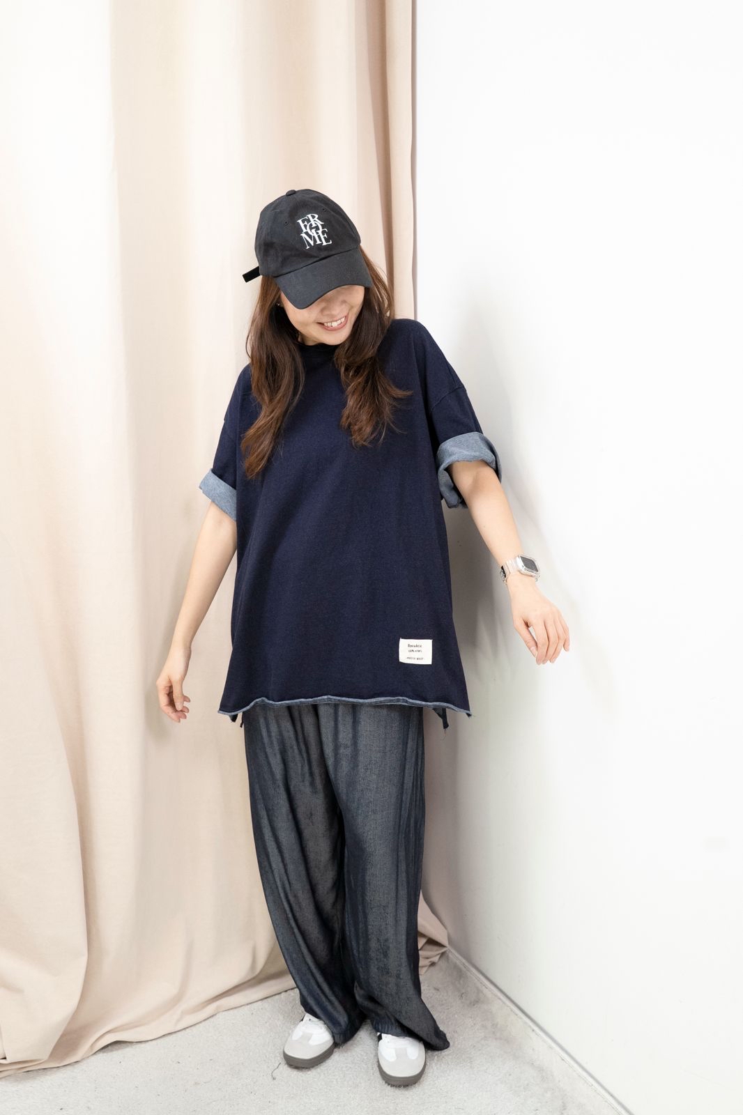 Oversize 牛仔Top（牛仔藍色）