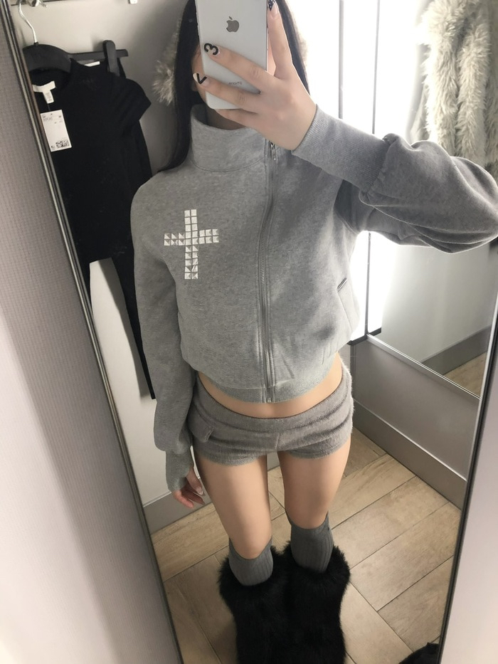 Wool-Blend Micro Shorts