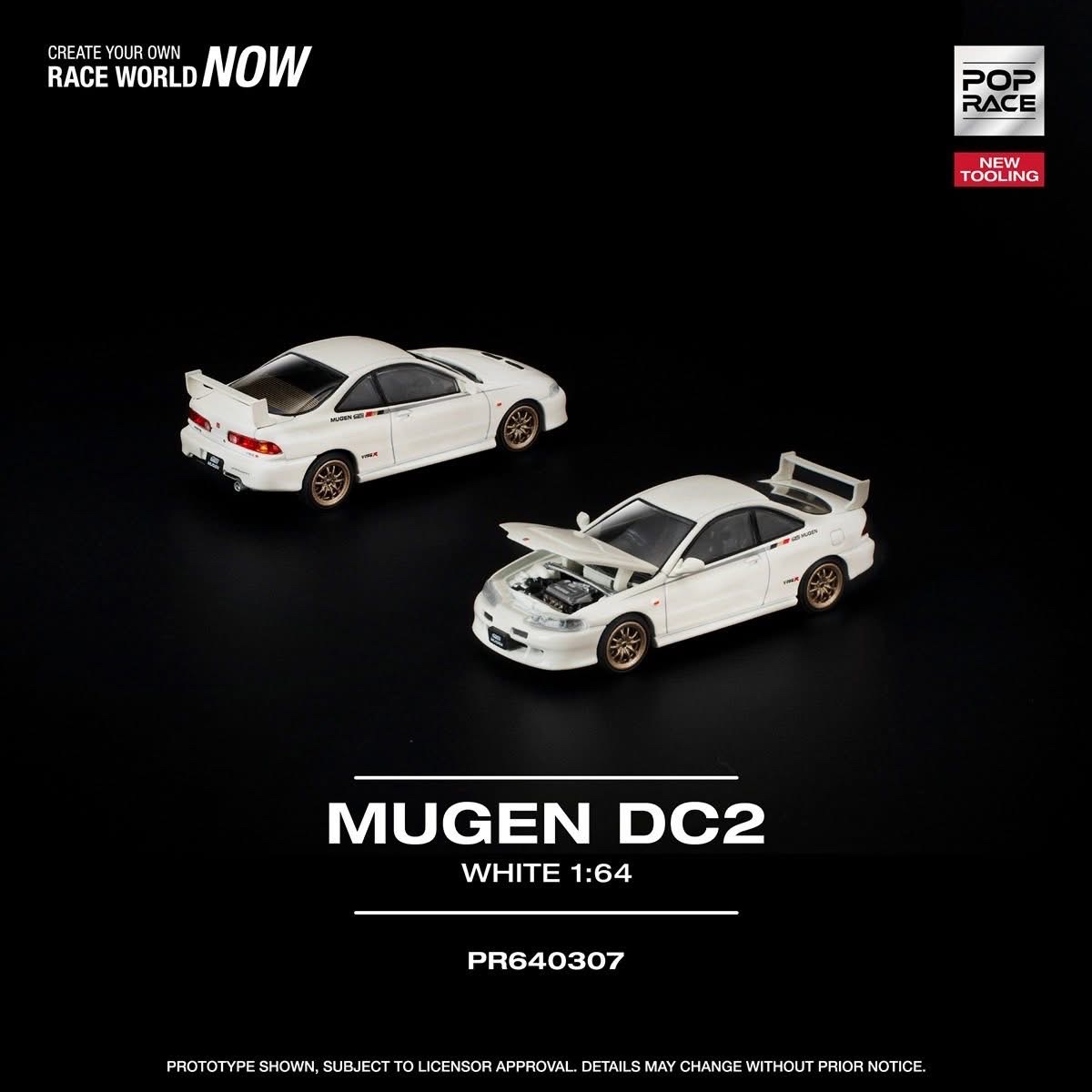 （預訂 Pre Order) POPRACE ( PR640307 ）MUGEN DC2 WHITE NEW TOOLING