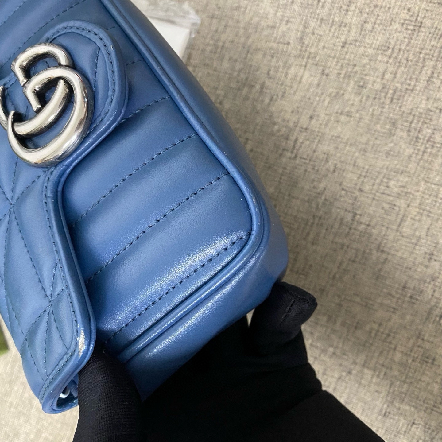 【預訂貨品】Gucci 新款藍色馬蒙mini包 