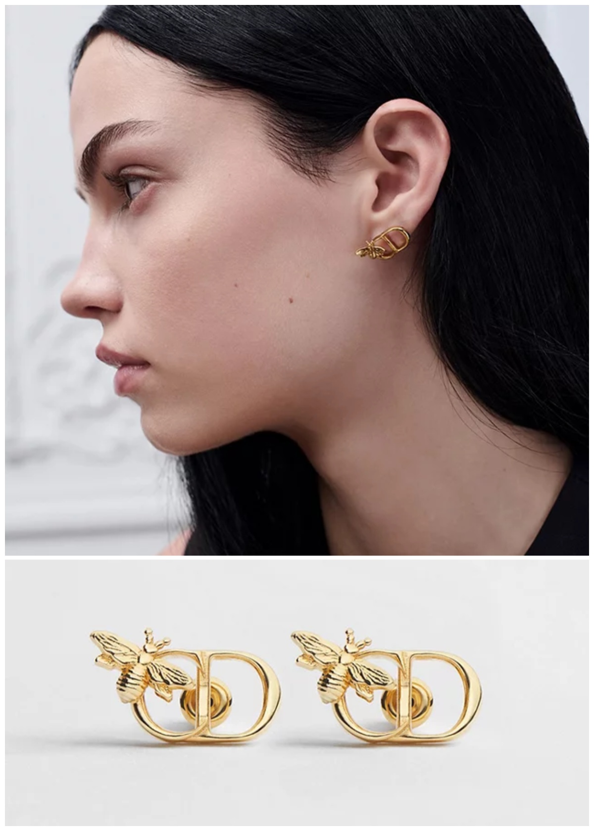DIOR CD Garden Stud Earrings