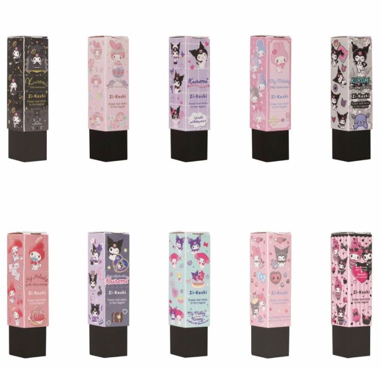 🆕【⭐訂購⭐】🇯🇵 日本直送 🌀#日本製 限定版 KUTSUWA Zi-Keshi x #Sanrio 磁鐵擦膠(一盒20入)［3款選］🌀 [ELDD-0101]