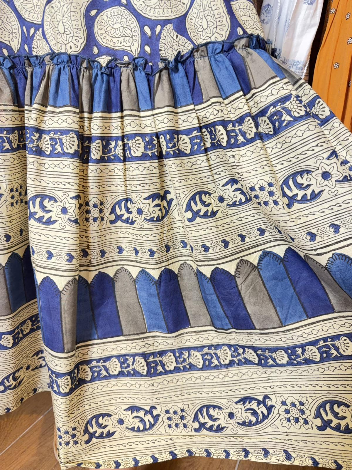 Blue Paisley Halter Neck OP #1480