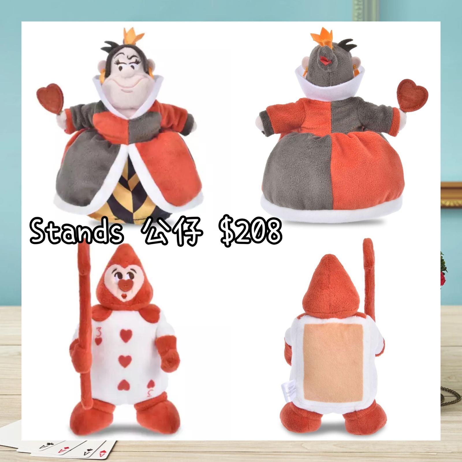 ：日本：DISNEY ALICE IN WONDERLAND 75TH ANNIVERSARY 16/6 日本發賣 STANDS 公仔